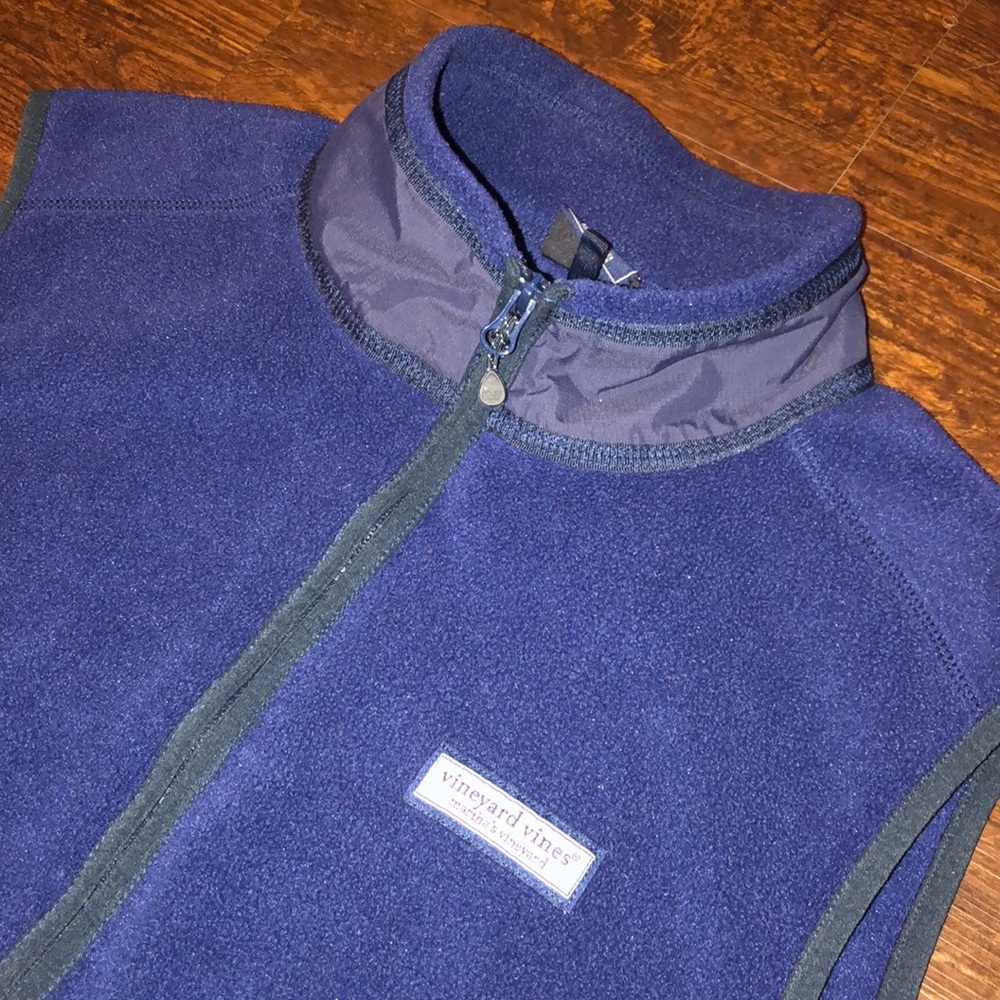 🔄 Vineyard Vines Men’s Fleece Vest Sz Medium
